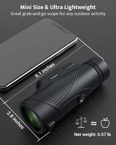 Monocular Telescope 10x42 Monoculars for Adults Usogood Compact Portable Wate... - Picture 2 of 9
