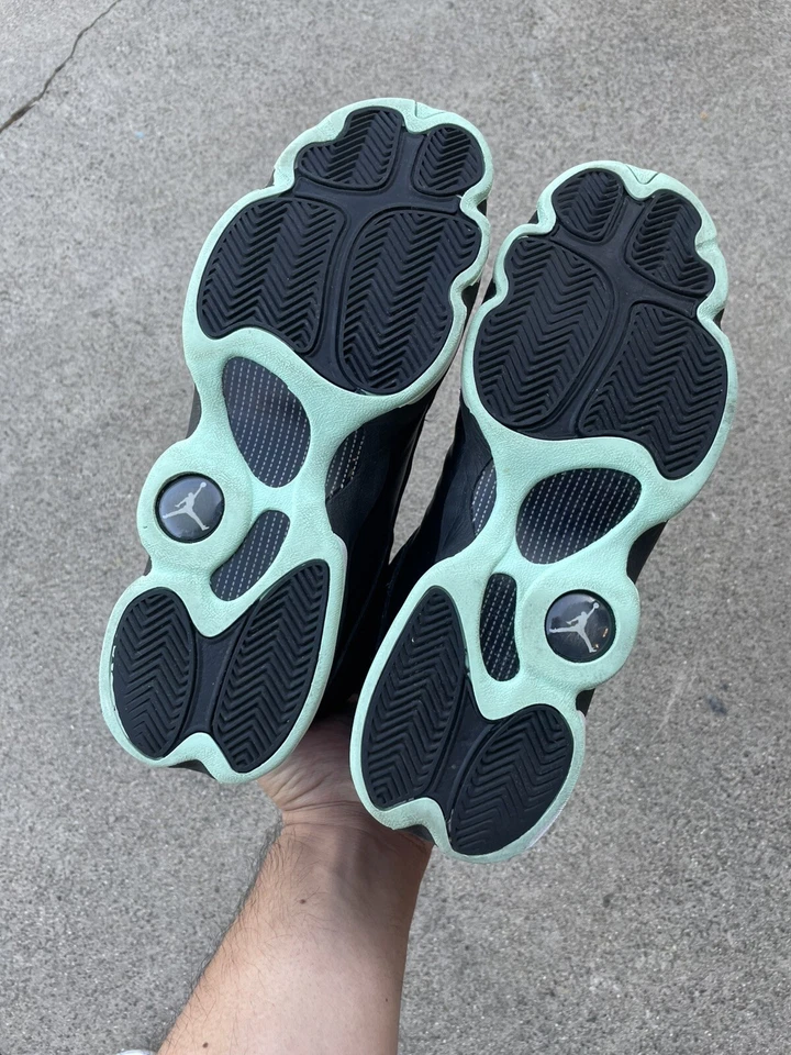 Air Jordan 13 Retro Black Mint Foam (GS) 439358-015 Size 9.5y - Image 3 of 4