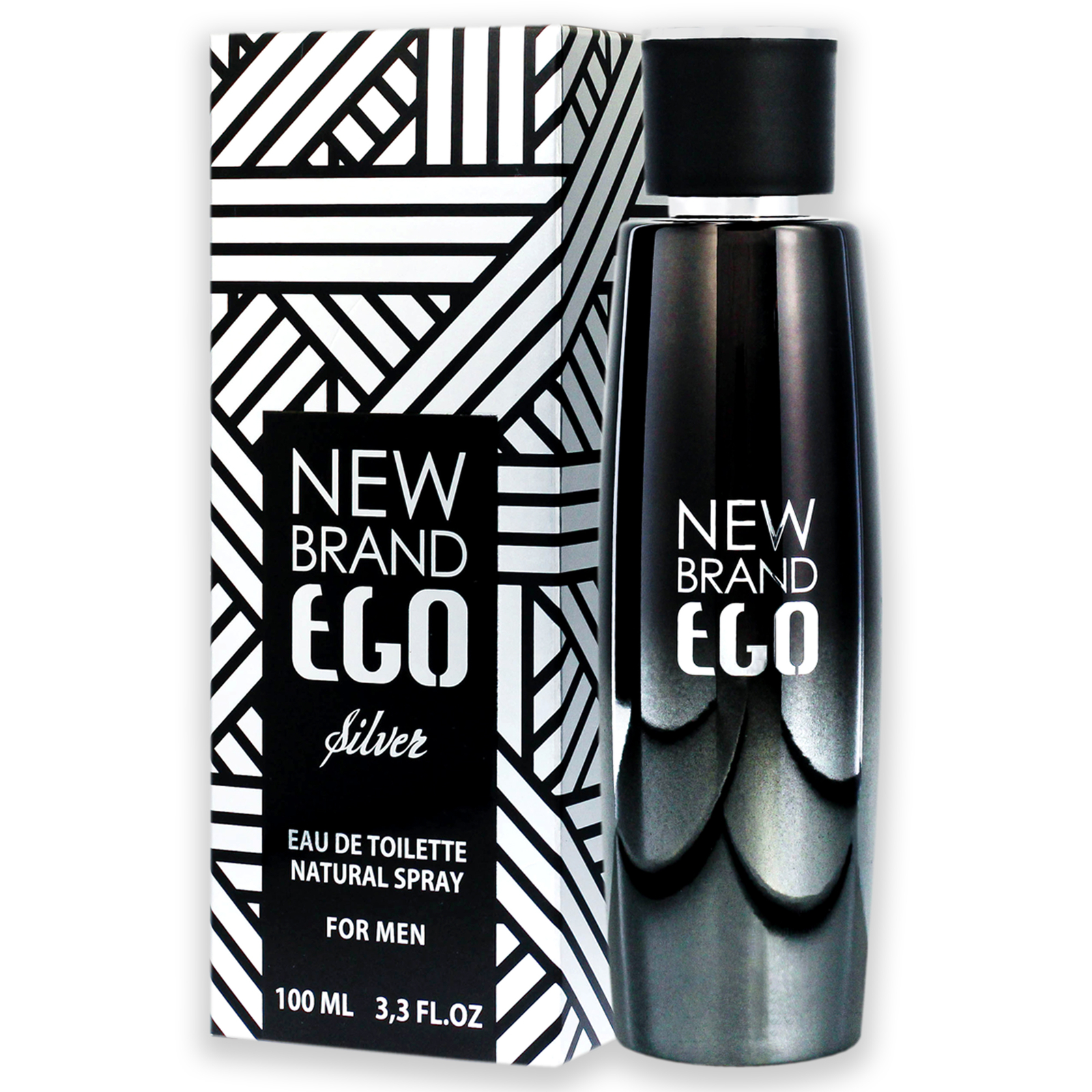 Ego Silver by New Brand for Men - 3.3 oz EDT Spray