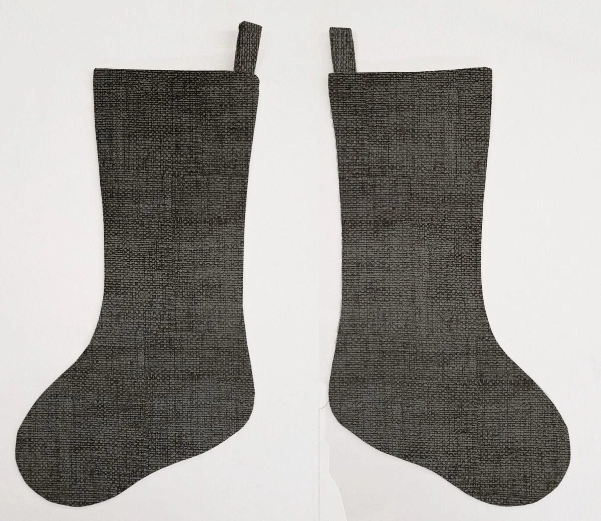 Pack De 2 Mini Medias Navideñas De Tartán 7" | Borde De Piel Sintética Negro, Blanco Y Rojo | Adorno Y Detalle