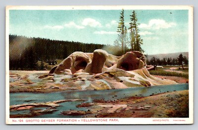 #ad Haynes Grotto Geyser Formation Series 100 124 Yellowstone Park P824 Type B $27.76