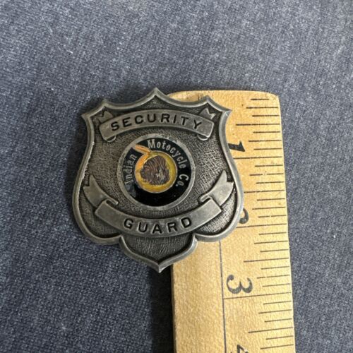 Antique Vintage Bastian Indian Motorcycle Company Security Guard Badge - Picture 6 of 11