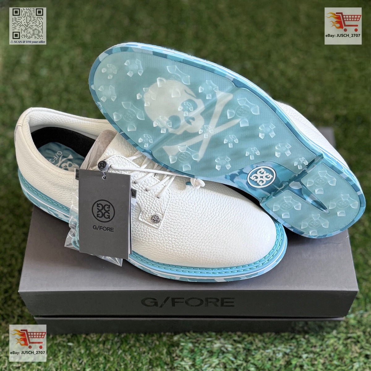 G/Fore G4 Camo Gallivanter Golf Sneaker Shoe ⛳️ US 9 ⛳️ Frost 