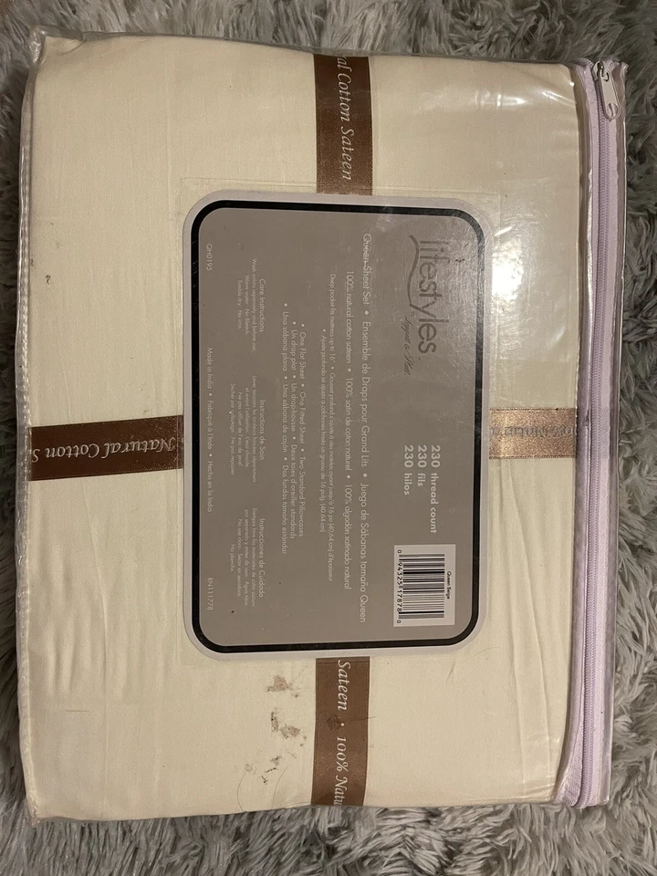 bed sheet set queen 100% Cotton Sateen - Image 2 of 3