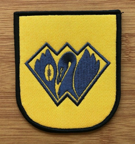 WAFL football jumper league & State of Origin shield patch 1982-1992 Western Aus - Afbeelding 1 van 12