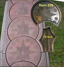 3 plastikowe formy odlewnicze do chodników (zestaw 278+ H)