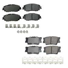Akebono ProACT Front Rear Ceramic Brake Pads Kit for Toyota Camry Manual Parking