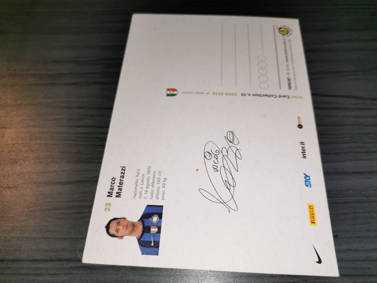 Marco Materazzi Select Serie A Auto サイン Marco Materazzi