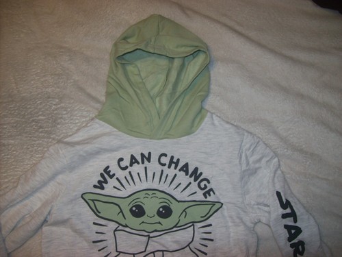 Star Wars Boys Size L Pullover Hoodie 'We Can Change The Galaxy' Heather Gray - Picture 7 of 7