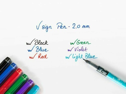 Pilot V Sign Marker Pens Liquid Ink Fibre Tip 2.0mm - Available in 6 Colours - Picture 3 of 11