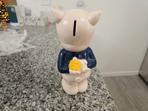 Vintage 1994 Rare Porky Pig Ceramic Coin Bank Warner Brothers Looney Tunes 9.5" - Picture 3 of 5