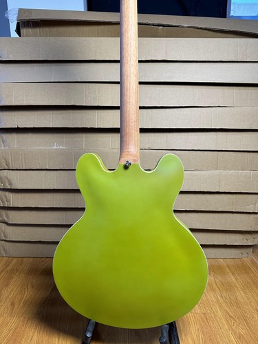 IN STOCK ES 335 Green matte unique style Electric Guitar Semi-hollow body - Picture 9 of 17