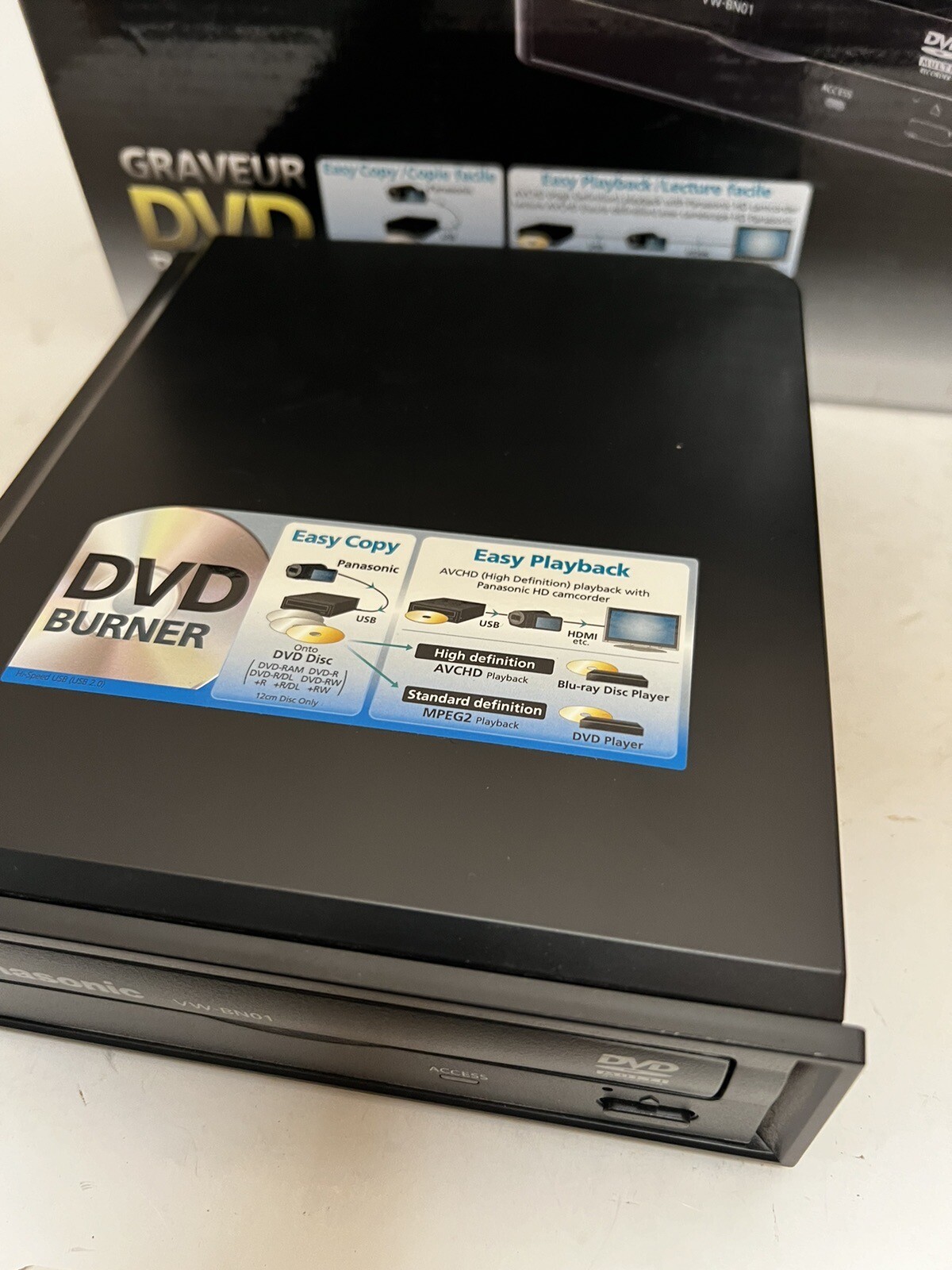 PANASONIC VWBN01 HD Camcorder DVD Recorder Burner Boxed Complete eBay