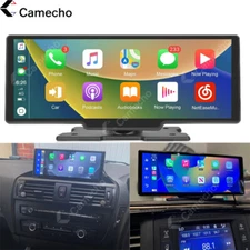 10.26" Portable Car Radio Touch Screen Wireless Apple CarPlay Android Auto BT FM