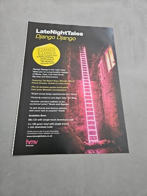 TPEEP172 MAGAZINWERBUNG 11X8'' LATE NIGHT TALES - DJANGO DJANGO 