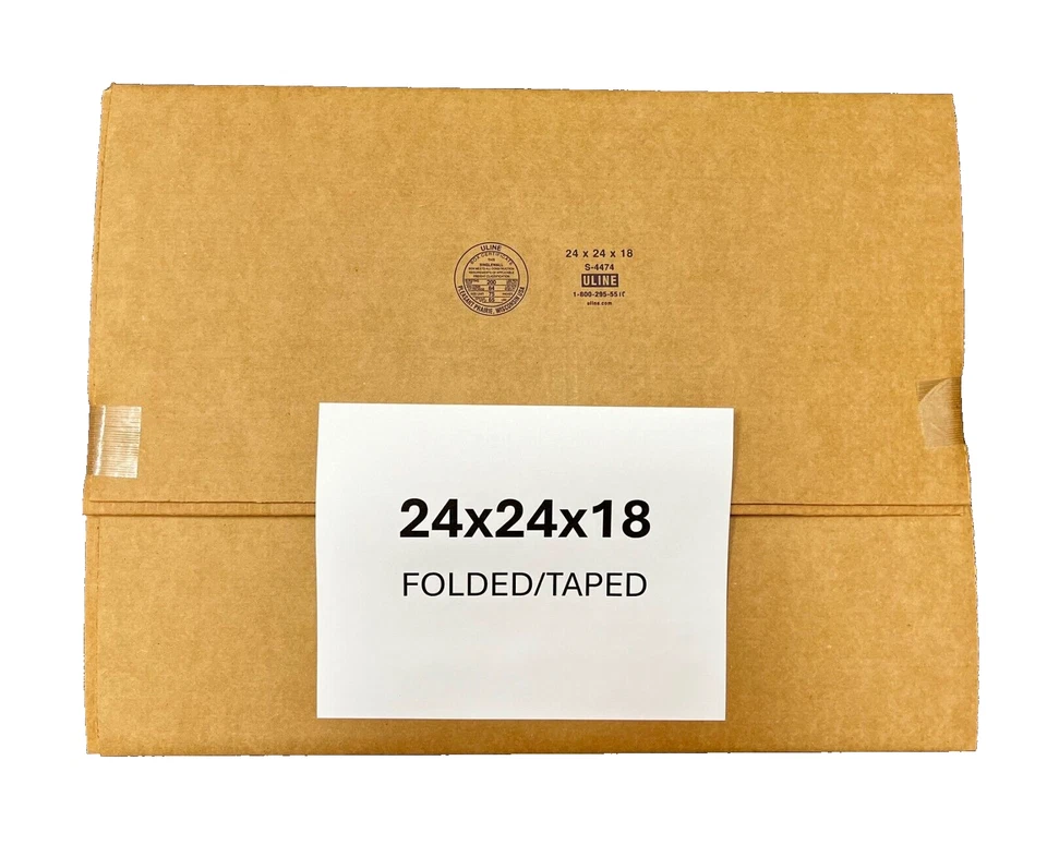 24" x 24" x 18" CARDBOARD BOX - 200 lb - SINGLE BOX - Image 2 of 4