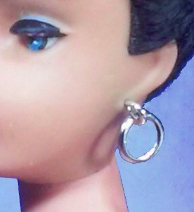Dreamz SILVER HOOPS Hoop EARRINGS Jewelry for 11.5" doll