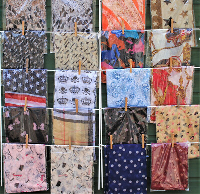 CHIFFON HEADBAND HEAD SCARF- 20 Types to Choose From 1940/1950/1960s  UK