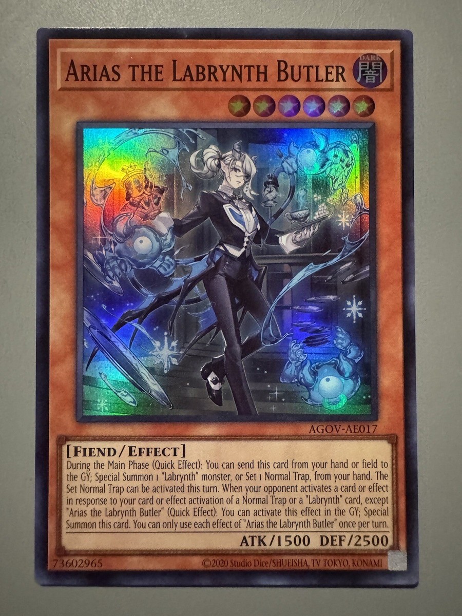 YUGIOH ARIAS THE LABRYNTH BUTLER ASIA ENGLISH EDITION AGOV-AE017