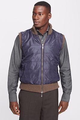 #334 Canali Wool & Cashmere Blend Reversible Sweater Vest Size 44 RETAIL $1,100 | eBay