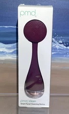 PMD Clean Smart Facial Cleansing Device with Silicone Brush  Anti-Aging Massager