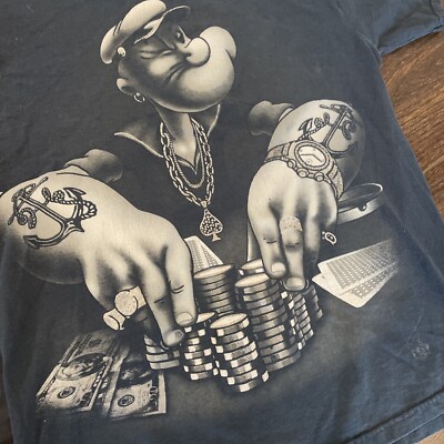 DESCENDANT×POPEYE 813 Pullover Shirt-2 High quality raised print Popeye & Olive Oyl | Depop