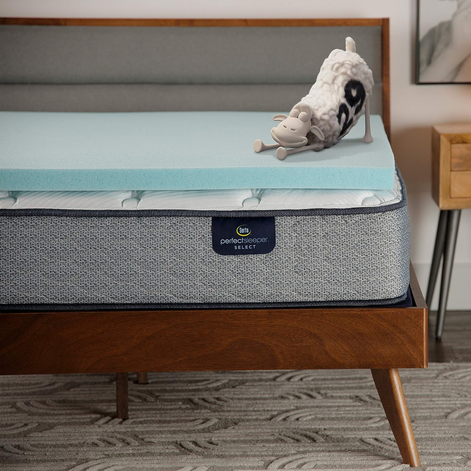 Thermagel Cooling, Pressure-Relieving Memory Foam Mattress Topper, 2 Inch, Full