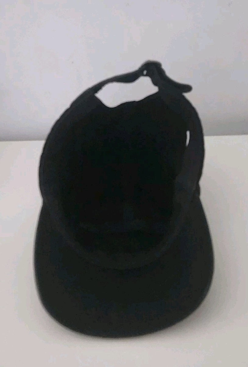 FW23 Supreme Washed Chino Twill Camp Cap Black Leather Strap