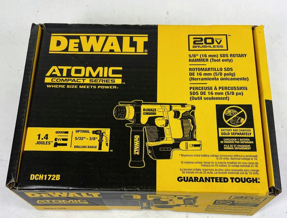 DEWALT DCH172B 20V Cordless 5/8