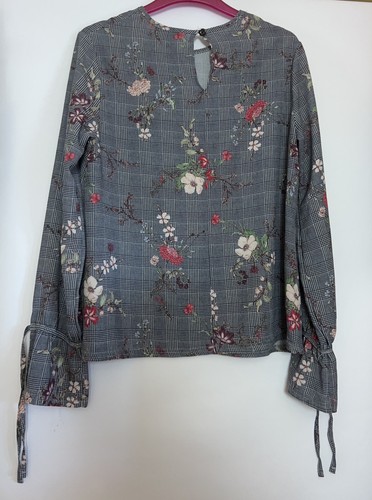 Blusa Primark Floral Top Con Mangas Corbata Talla 8 - Imagen 2 de 6