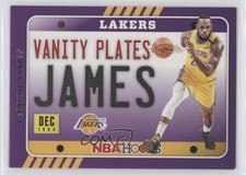 2020-21 Panini NBA Hoops Vanity Plates LeBron James #3 0yd5