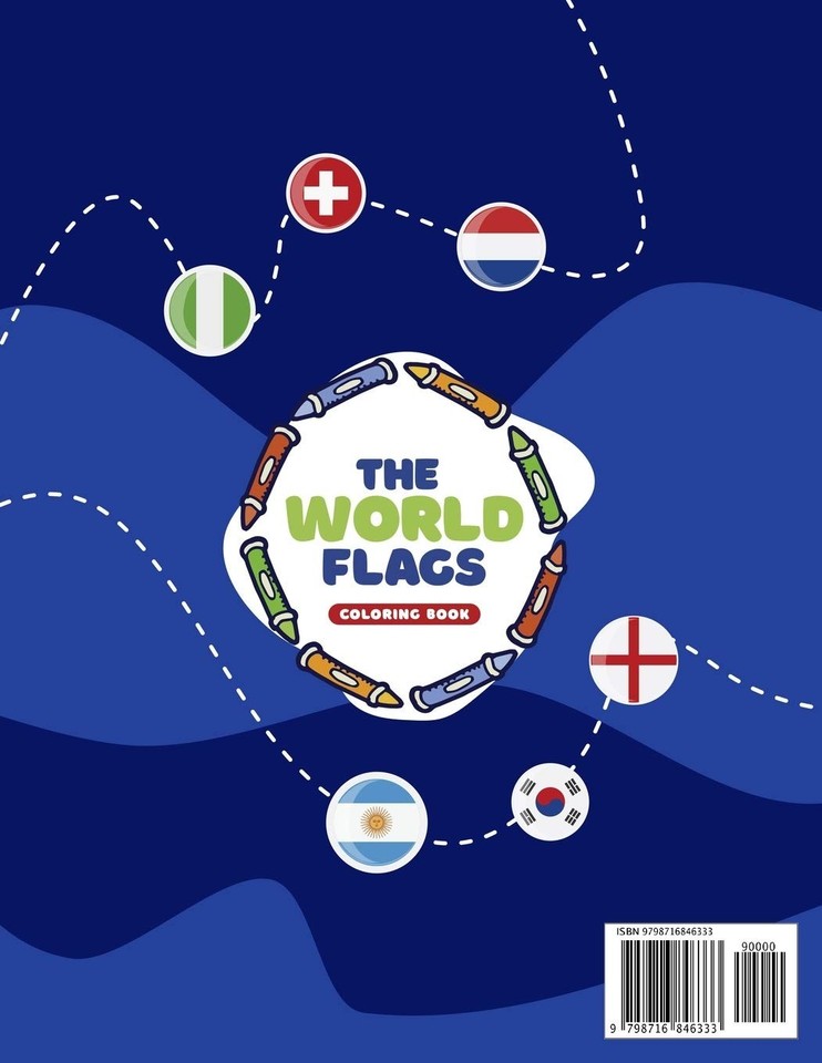 flags coloring The World Flags Coloring Book Geography (Paperback) (US