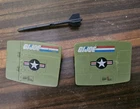 1984 G.I.JOE Sky Hawk Wing Panel Right Left Missile Hasbro Vintage Vehicle Parts