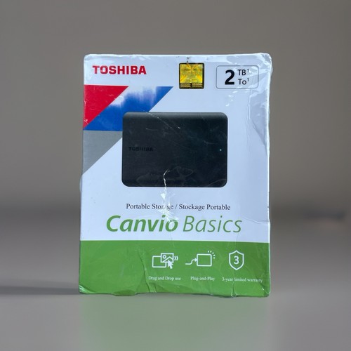 Toshiba Canvio Basics 2TB Portable External Hard Drive Black