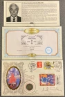 SIR MICHAEL SANDBERG,FAREWELL TO HONG KONG,RARE HAND SIGNED COIN & STAMP FDC