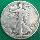 1943-D Walking Liberty Half Dollar-Nice-90% Silver(429a)