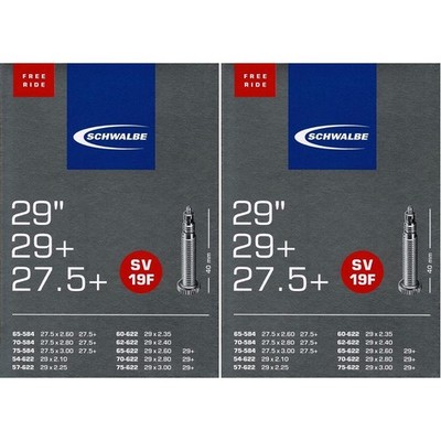 Schwalbe 2x Fahrradschlauch SV19F-40 Freeride 29+ 54-75/622