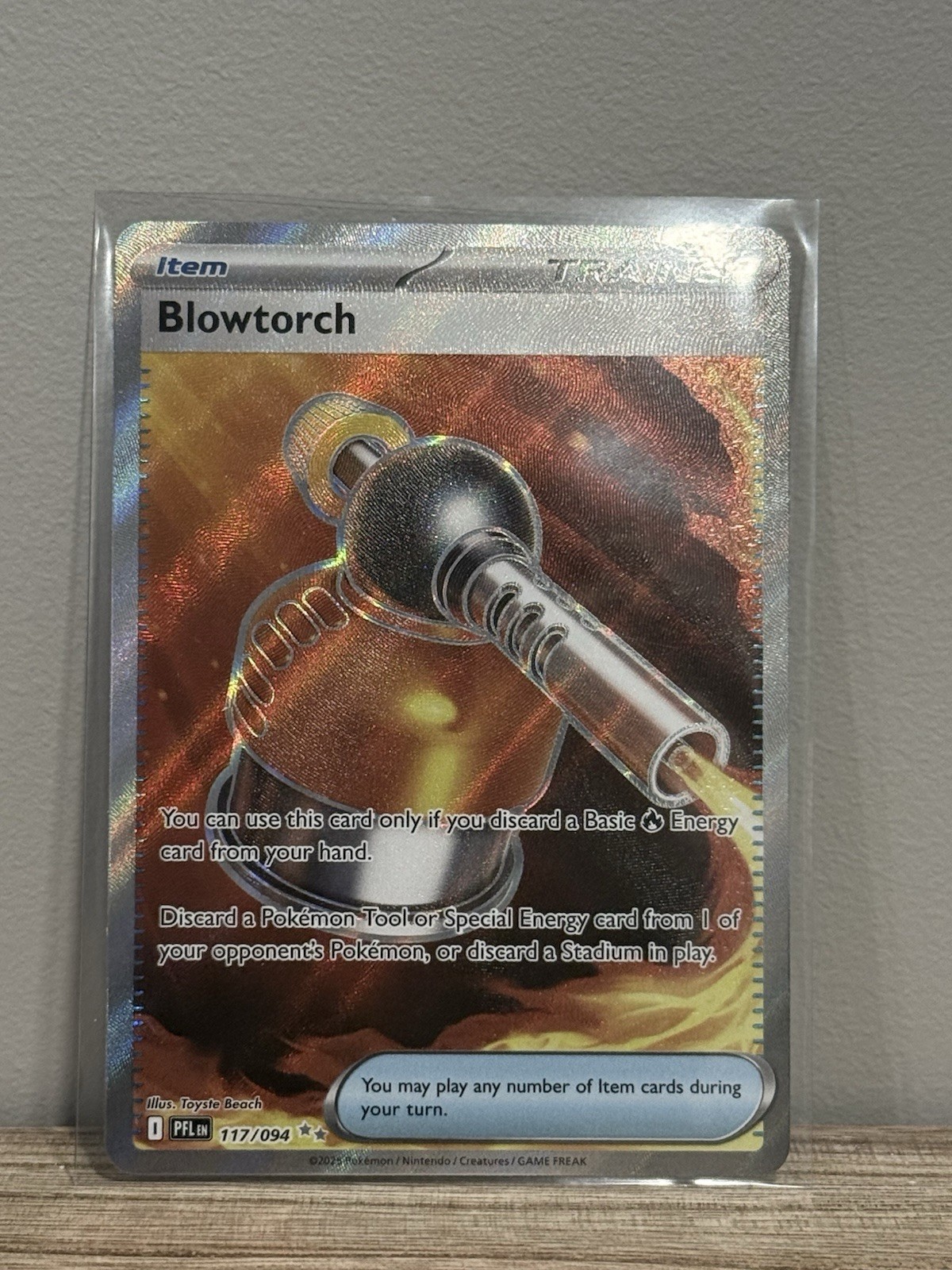 Blowtorch 117/094 Me02: Phantasmal Flames Holo Pokemon TCG - NM