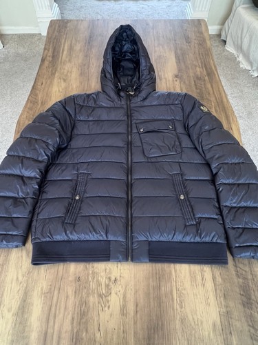 Belstaff Circuit Hooded Puffer Jacket, Size UK 44 Large/XL, Blue