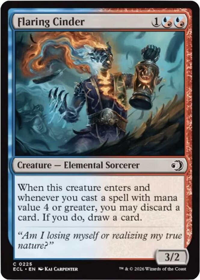 Flaring Cinder~0225~NM~(ECL) - Lorwyn Eclipsed~MTG