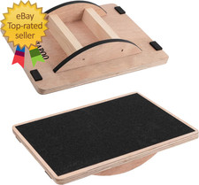 Wooden Wobble Board for Adults Anti-Slip Balance Board for Stand-Desk Therapy