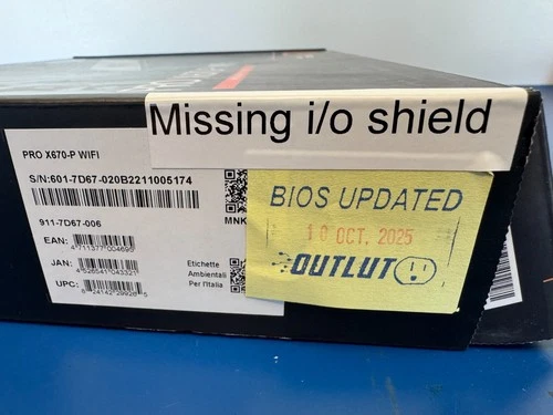 MSI PRO PRO X670-P WIFI DDR5 AM5 AMD Ryzen™ 7000 8000 9000 Serie ATX MB