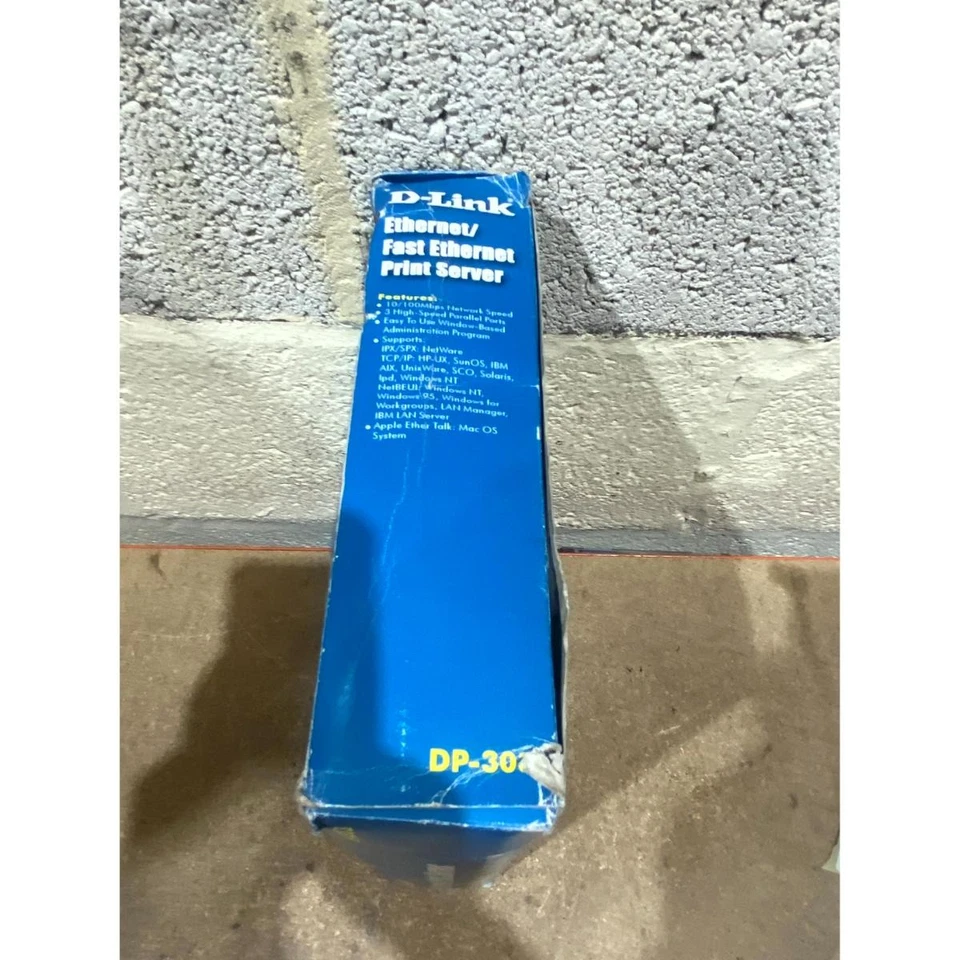 D-Link DP-303 Multi-Protocol Print Server Black 1x Ethernet & 3x Parallel Ports - Image 2 of 4