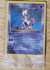 Pokemon TCG Base Set Mewtwo 10/102 Holo Rare Unlimited English 1999 60HP on eBay