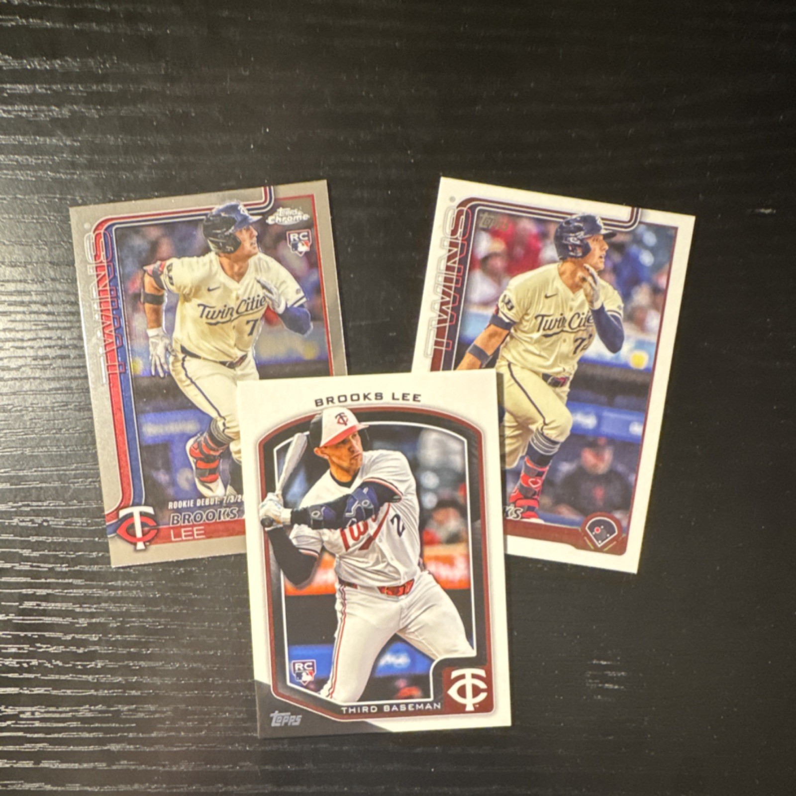 Topps Brooks Lee Minnesota Twins MLB Rookie 3 Card Lot