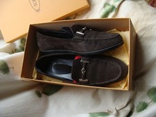 TODS SUEDE LEATHER  Pumps Flats Shoes  LOAFERS UK 5 38 NEW Ex Display + Box