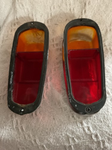 SET OF LUCAS 558 REAR LIGHT BODIES LENSES & RIMS MINI PICKUP ROVER P4 - Picture 7 of 24