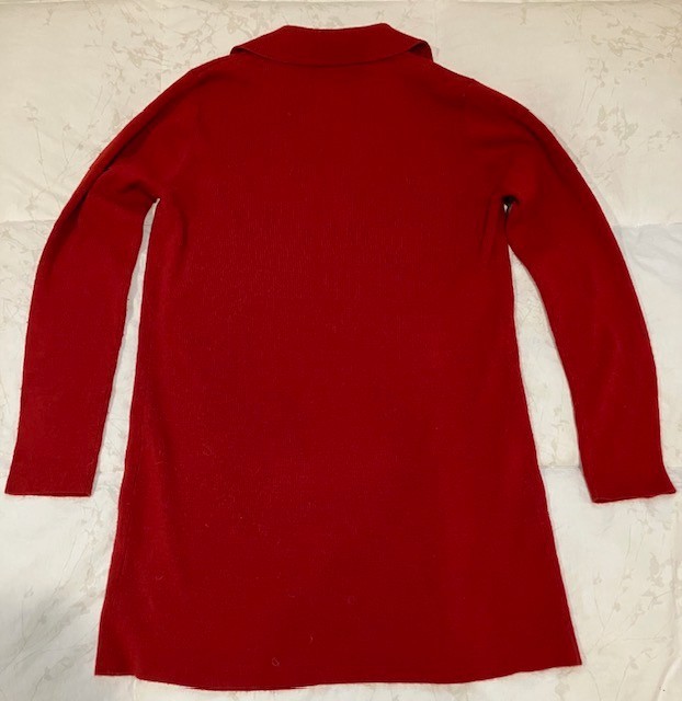 JACLYN SMITH - Rust Red Single Front Button Cardi… - image 3