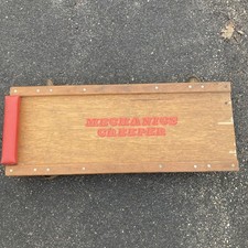 Vintage Wood - Mechanics Creeper With Swivel Wheels