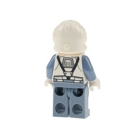 1xLego Minifigure Star Wars Clone Trooper V-wing Pilot Head White Helmet 8096 sw0281